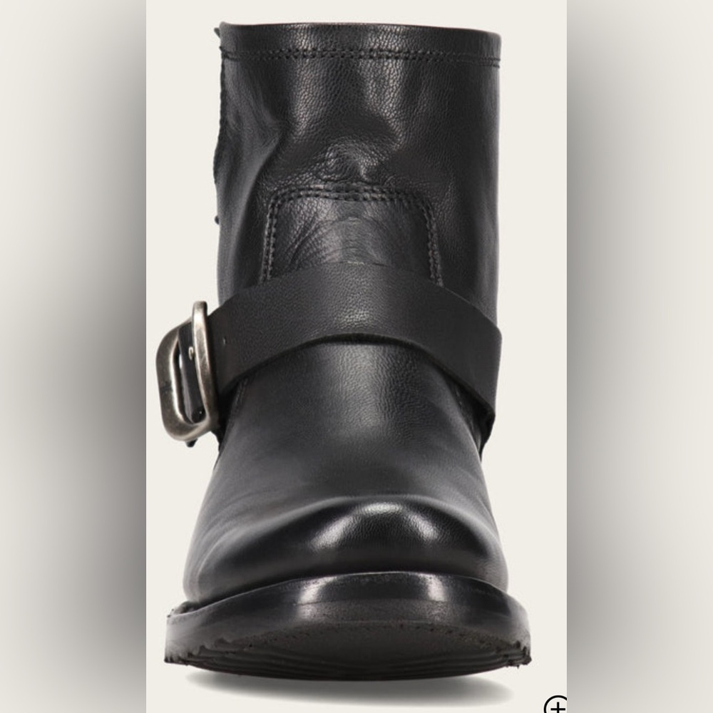 NEW FRYE VERONICA BOOTIE BLACK BUTTERY SOFT GENUINE LEATHER BOOTS SZ 7.5 - Picture 5 of 15